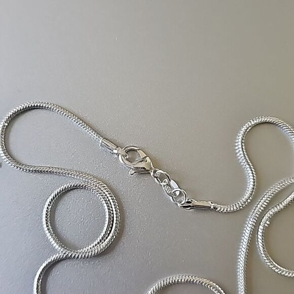 Rainbow Solar Quartz Stone Necklace 20" 925 Silver - Picture 5 of 7